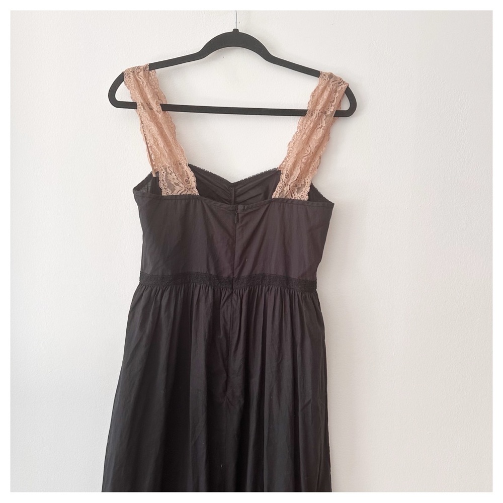 Gucci Lace-Trim Cotton‎ Maxi Dress black size 40 - Picture 5 of 9